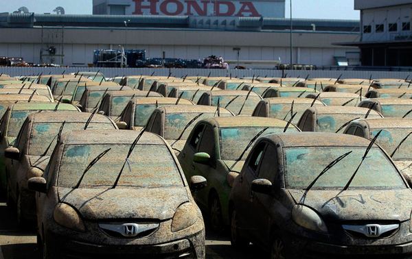 Более 1000 подтопленных Honda отправят на утилизацию