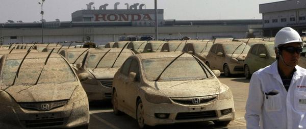Более 1000 подтопленных Honda отправят на утилизацию