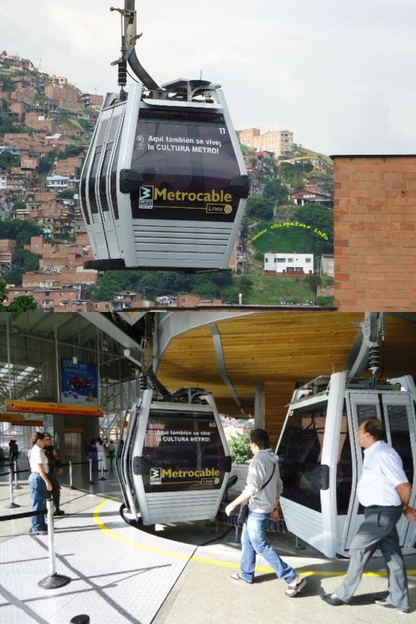 Хотя в Колумбии выбор канатной дороги обусловлен рельефом, её всё же  рассматривают как полноценную замену лёгкому метро. (Фото Camilo Sanchez.) 