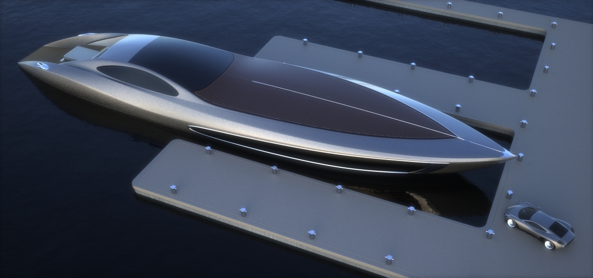 Шведские дизайнеры построили гараж-яхту для спорткара