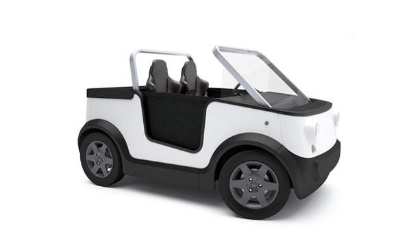 E'mo - легкий электрический автомобиль для города или локальных передвижений.