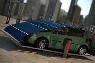 Чехол с солнечными батареями для электромобиля
