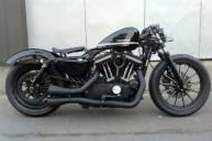 Набор для трансформации мотоцикла hd sportster под названием cafe noir