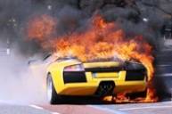 Голландский Lamborghini Murcielago красиво сгорел