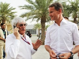 Берни Экклстоун и бывший гонщик Формулы-1 Дэвид Култхард. Фото James Moy Photography