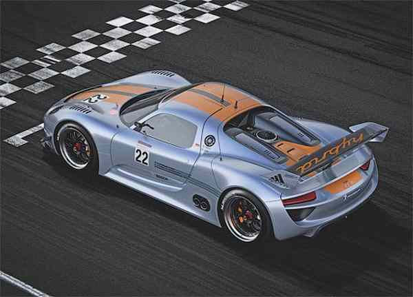 Гибридный суперкар Porsche 918 Spyder приспособили для гонок