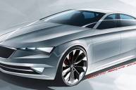 Skoda показала, как будет выглядеть четырехдверное купе на базе Octavia